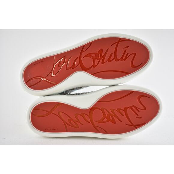 Christian Louboutin Super Louis Strass Flat SD AB Crystal High Top Sneaker 38 - Picture 12 of 12